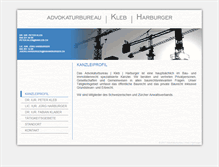 Tablet Screenshot of kleb-harburger.ch